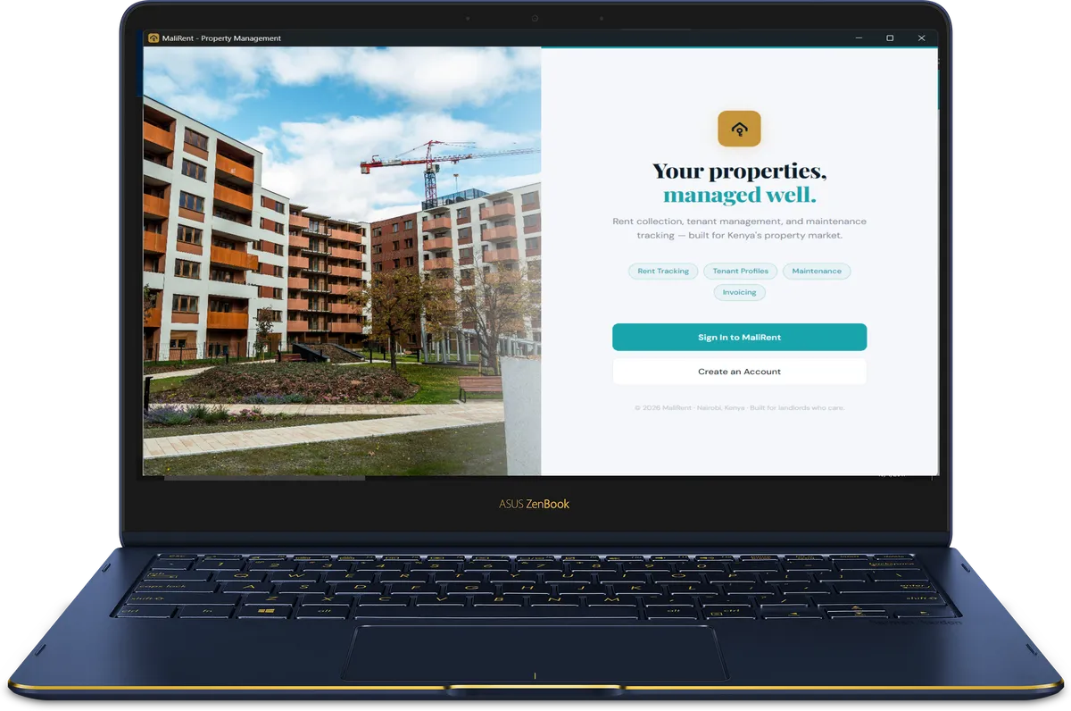 MaliRent desktop application